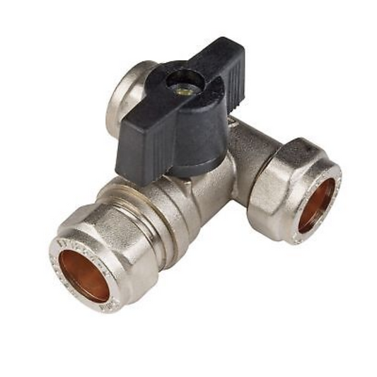 Chrome Tee Isolating Valve